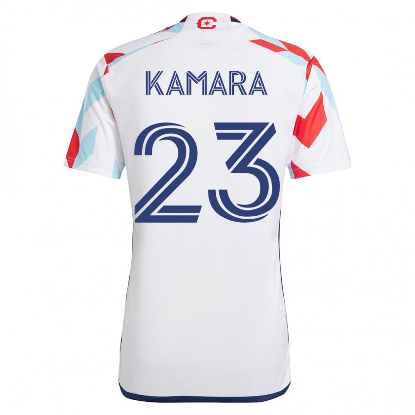 Homem Camisola Kei Kamara #23 Branco Azul Alternativa 2023/24 Camisa