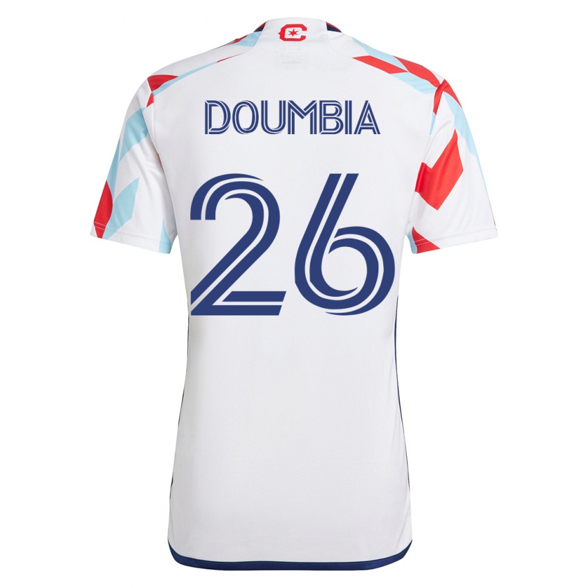 Homem Camisola Ousmane Doumbia #26 Branco Azul Alternativa 2023/24 Camisa