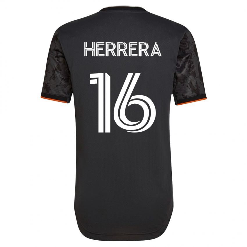 Homem Camisola Hector Herrera #16 Preto Alternativa 2023/24 Camisa