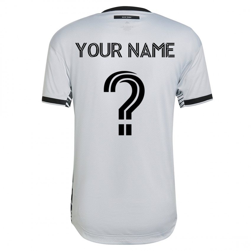 Homem Camisola Seu Nome #0 Branco Alternativa 2023/24 Camisa