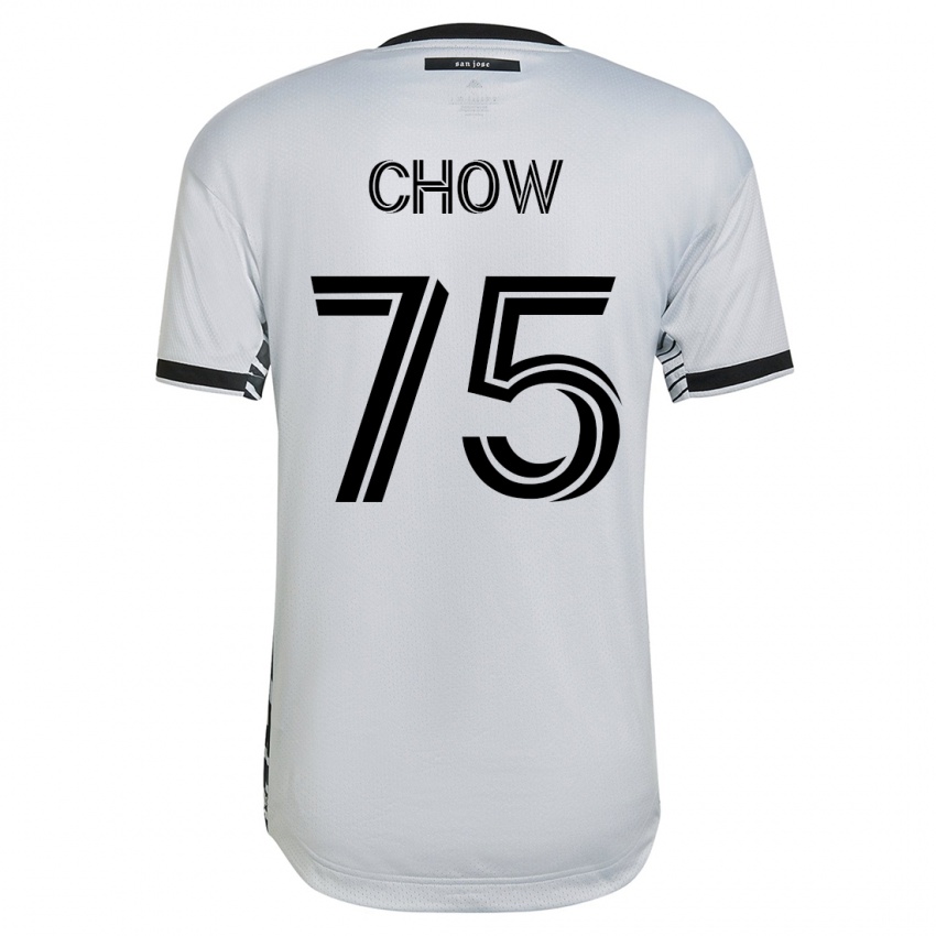 Homem Camisola Alex Chow #75 Branco Alternativa 2023/24 Camisa