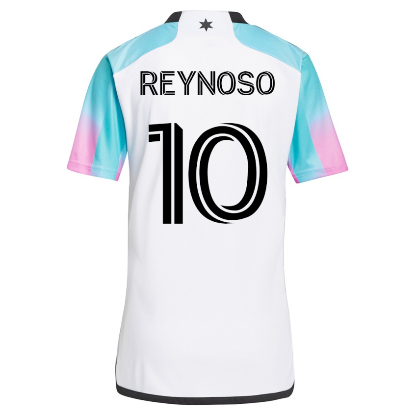 Homem Camisola Emanuel Reynoso #10 Branco Alternativa 2023/24 Camisa