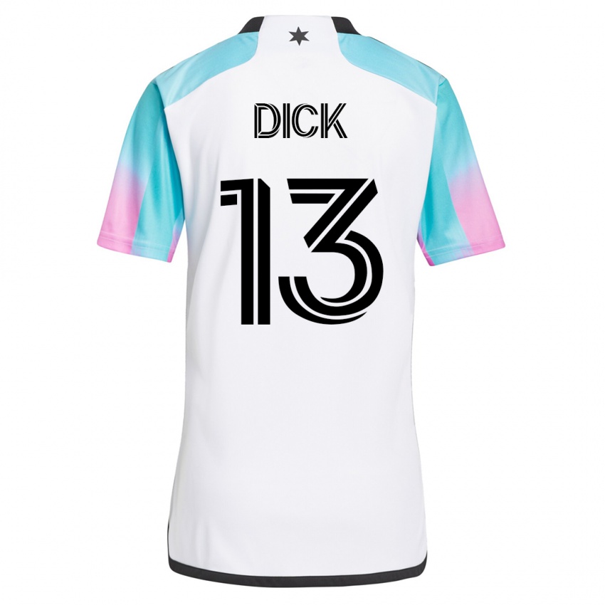 Homem Camisola Eric Dick #13 Branco Alternativa 2023/24 Camisa