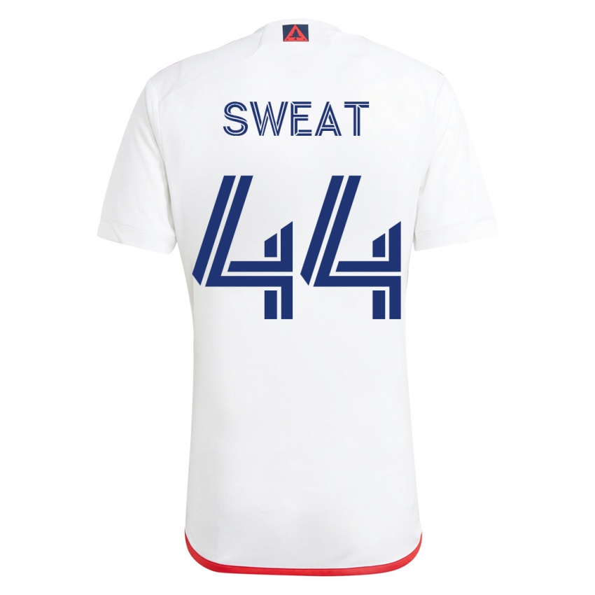 Homem Camisola Ben Sweat #44 Branco Vermelho Alternativa 2023/24 Camisa