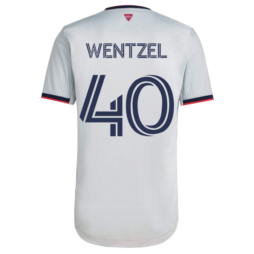 Homem Camisola Michael Wentzel #40 Branco Alternativa 2023/24 Camisa