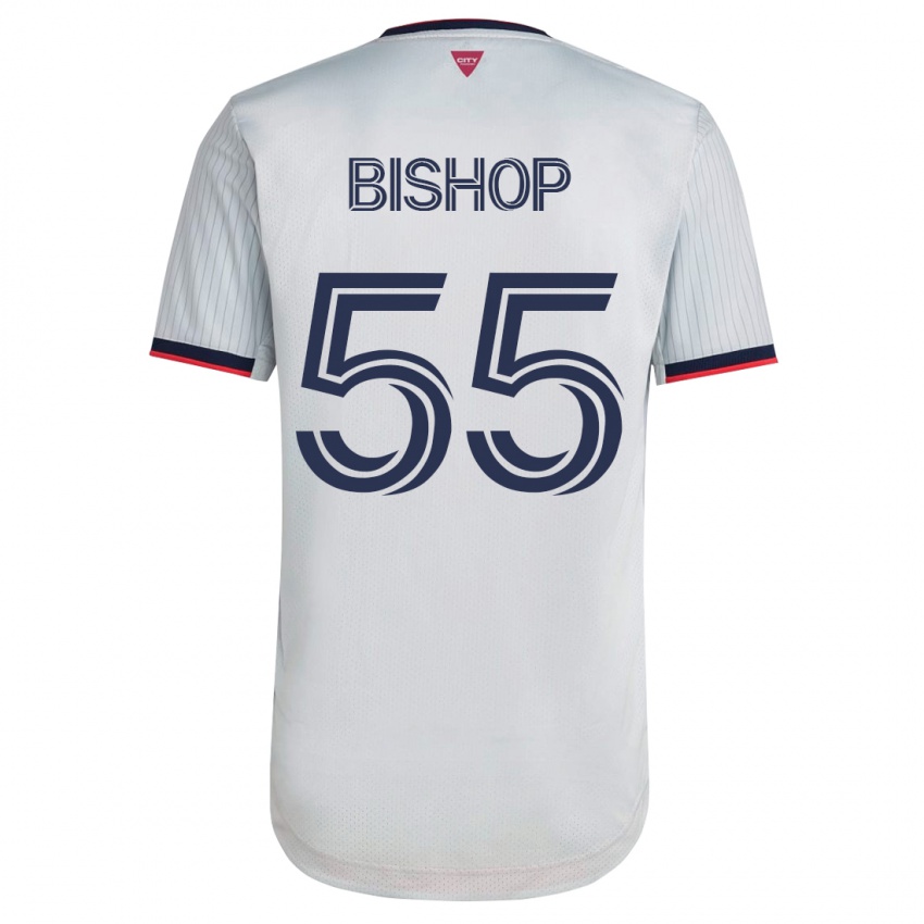 Homem Camisola Nick Bishop #55 Branco Alternativa 2023/24 Camisa