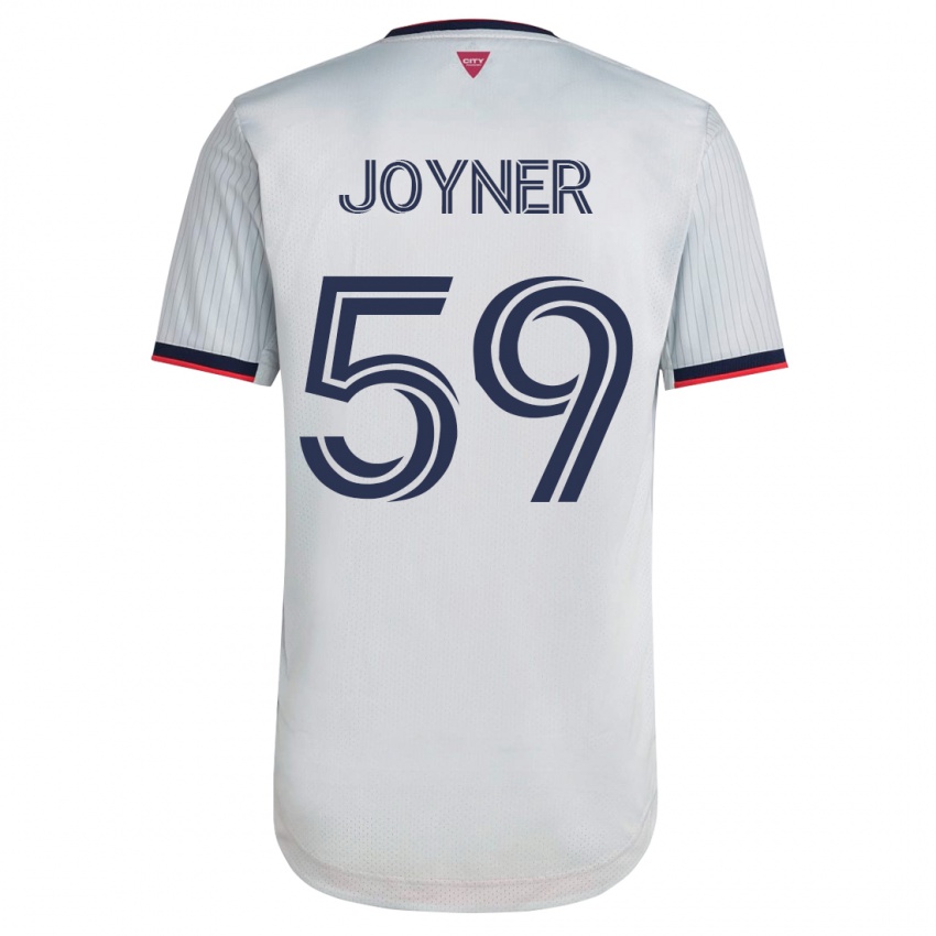 Homem Camisola Mykhi Joyner #59 Branco Alternativa 2023/24 Camisa