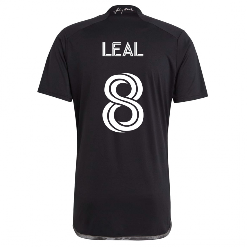 Homem Camisola Randall Leal #8 Preto Alternativa 2023/24 Camisa