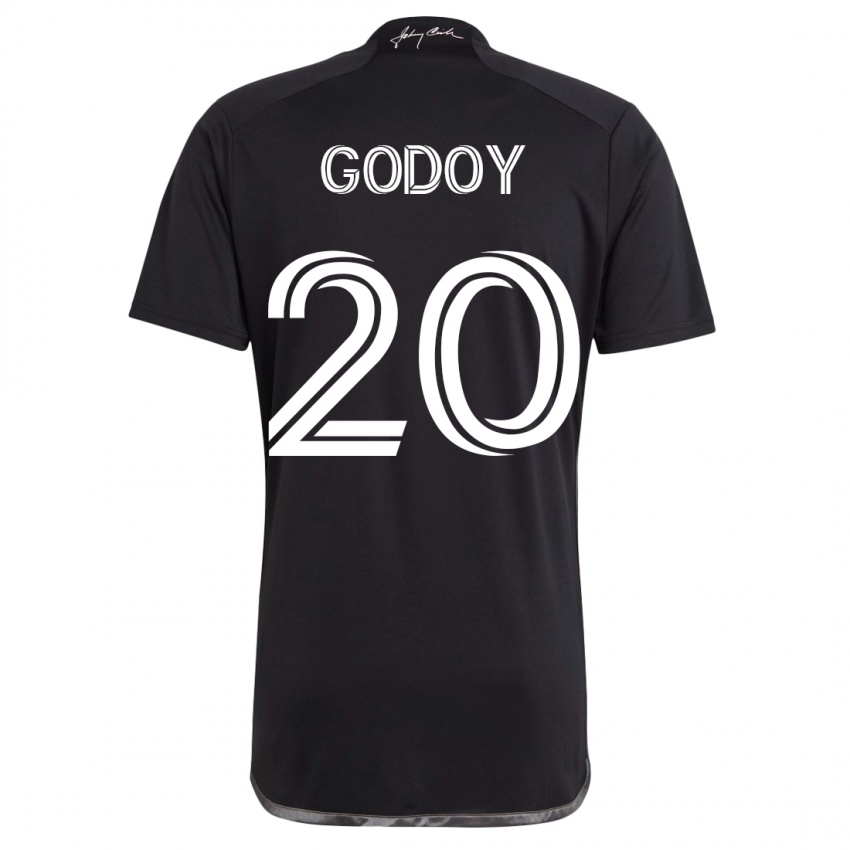 Homem Camisola Aníbal Godoy #20 Preto Alternativa 2023/24 Camisa