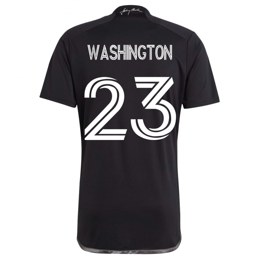 Homem Camisola Taylor Washington #23 Preto Alternativa 2023/24 Camisa