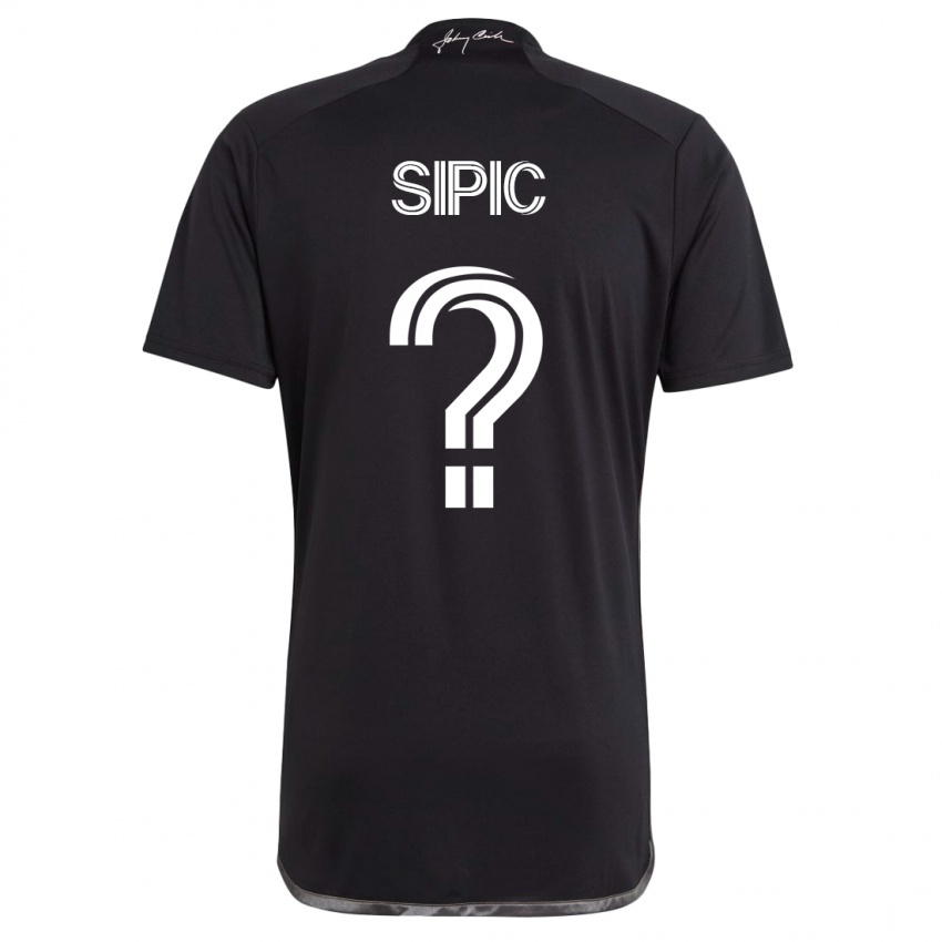 Homem Camisola Adem Sipić #0 Preto Alternativa 2023/24 Camisa