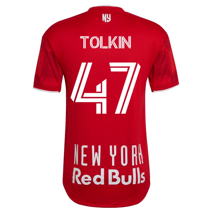 Homem Camisola John Tolkin #47 Bege-Dourado Alternativa 2023/24 Camisa