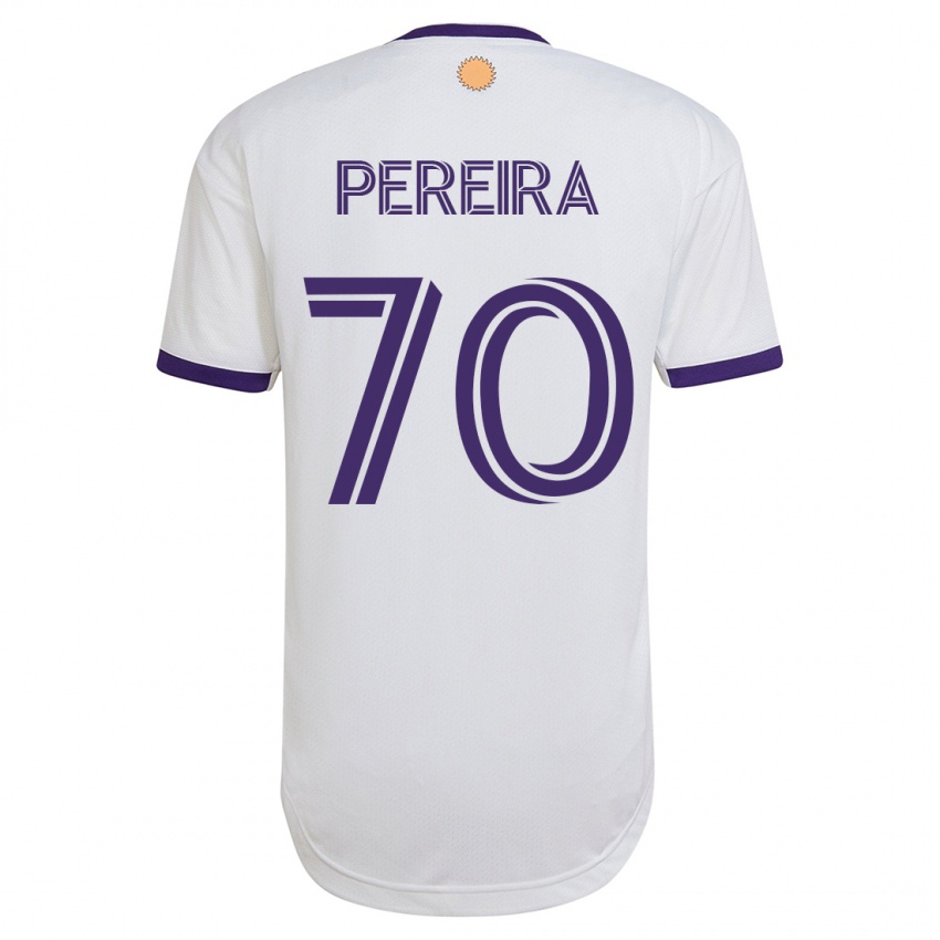 Homem Camisola Dominic Pereira #70 Branco Alternativa 2023/24 Camisa