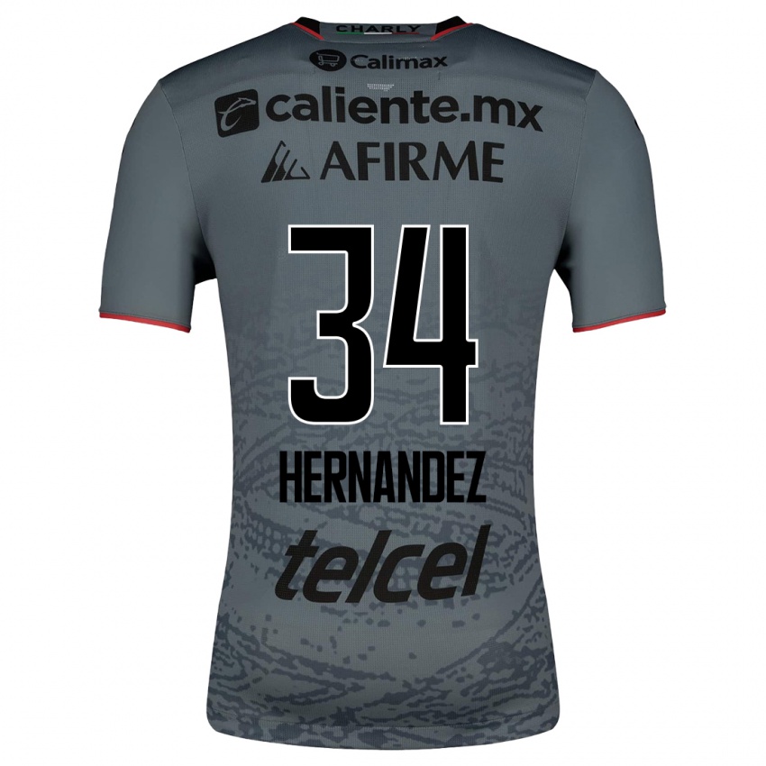 Homem Camisola Kimberly Hernandez #34 Cinza Alternativa 2023/24 Camisa