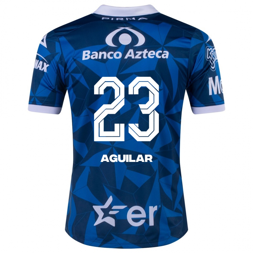 Homem Camisola Daniel Aguilar #23 Azul Alternativa 2023/24 Camisa