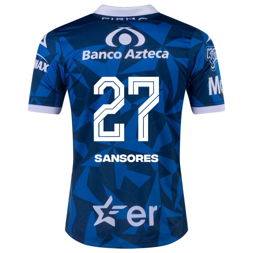 Homem Camisola Miguel Sansores #27 Azul Alternativa 2023/24 Camisa