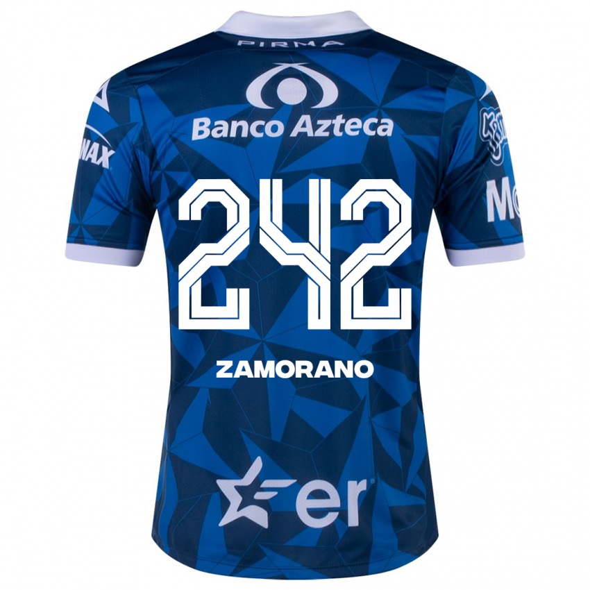 Homem Camisola Leonardo Zamorano #242 Azul Alternativa 2023/24 Camisa