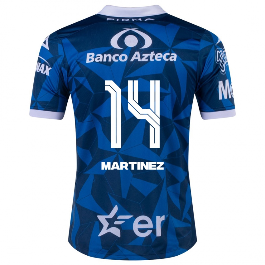 Homem Camisola Samantha Martínez #14 Azul Alternativa 2023/24 Camisa