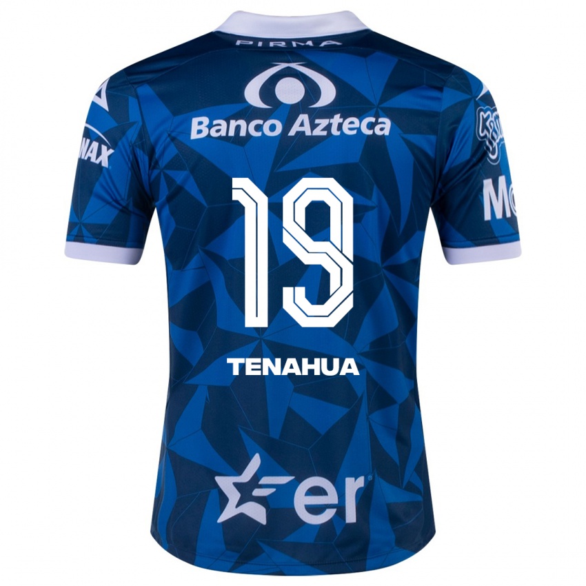 Homem Camisola Itzia Tenahua #19 Azul Alternativa 2023/24 Camisa