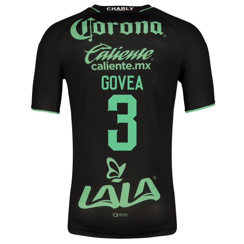 Homem Camisola Ismael Govea #3 Preto Alternativa 2023/24 Camisa