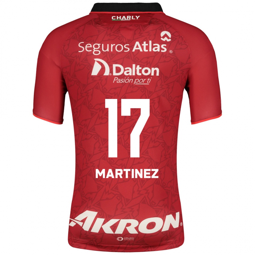 Homem Camisola Jaziel Martinez #17 Vermelho Alternativa 2023/24 Camisa