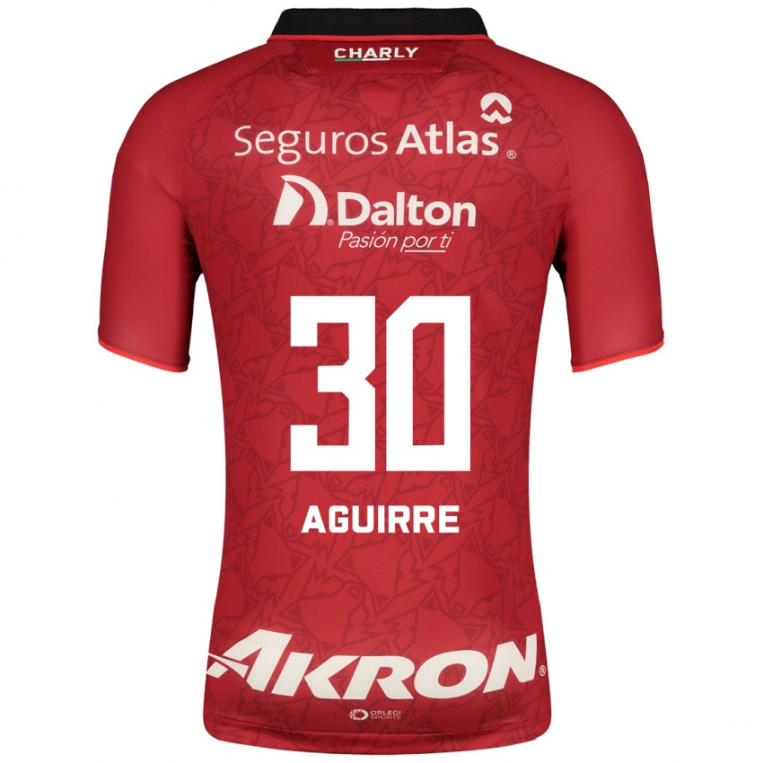 Homem Camisola Eduardo Aguirre #30 Vermelho Alternativa 2023/24 Camisa