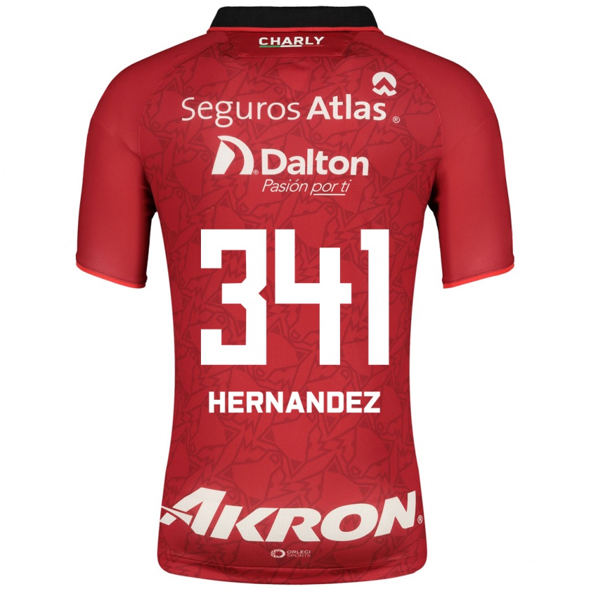 Homem Camisola Leonardo Hernández #341 Vermelho Alternativa 2023/24 Camisa