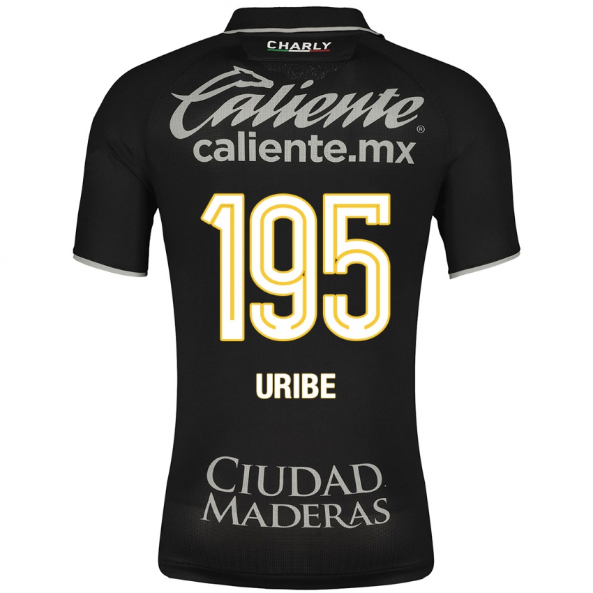 Homem Camisola Héctor Uribe #195 Preto Alternativa 2023/24 Camisa
