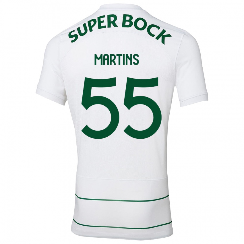Homem Camisola Carolina Martins #55 Branco Alternativa 2023/24 Camisa