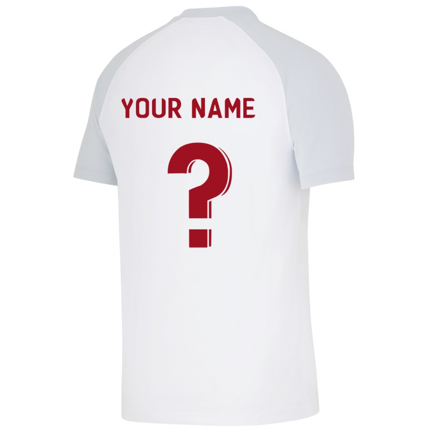 Homem Camisola Seu Nome #0 Branco Alternativa 2023/24 Camisa