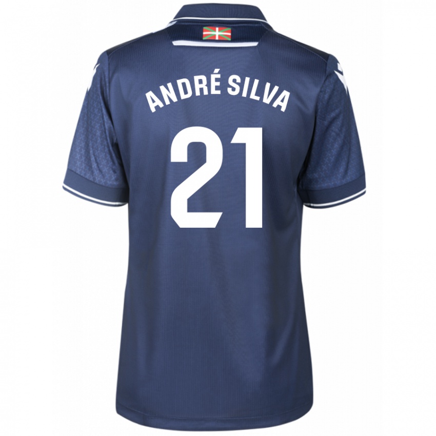 Homem Camisola Andre Silva #21 Marinha Alternativa 2023/24 Camisa