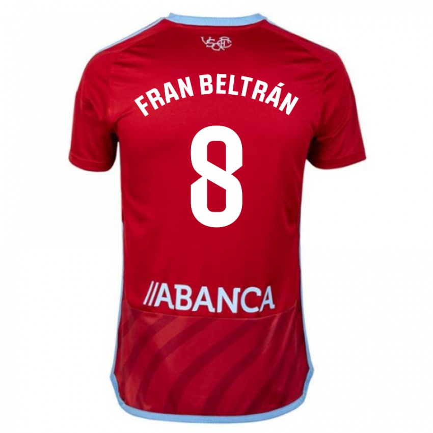 Homem Camisola Fran Beltran #8 Vermelho Alternativa 2023/24 Camisa