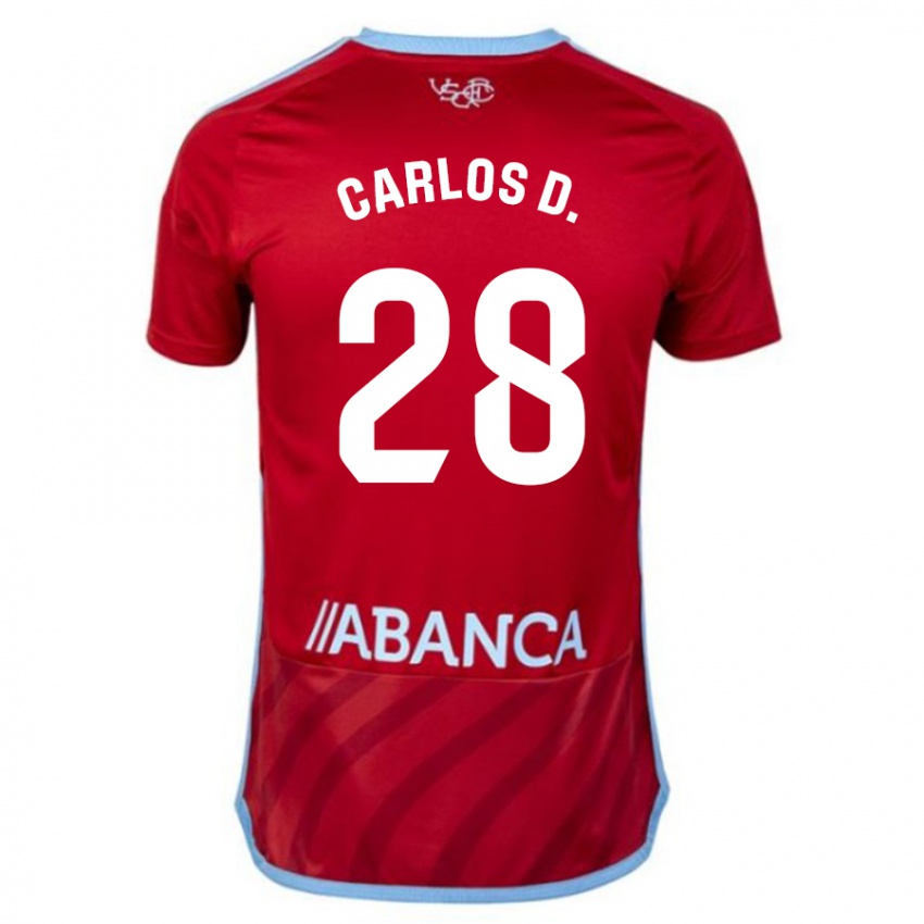 Homem Camisola Carlos Dominguez #28 Vermelho Alternativa 2023/24 Camisa