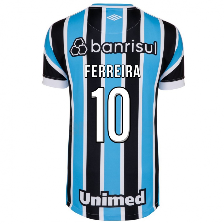 Mulher Camisola Ferreira #10 Azul Principal 2023/24 Camisa