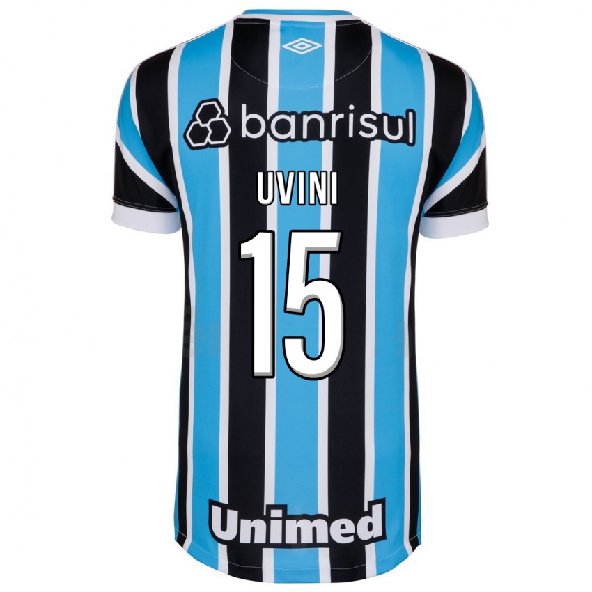 Mulher Camisola Bruno Uvini #15 Azul Principal 2023/24 Camisa