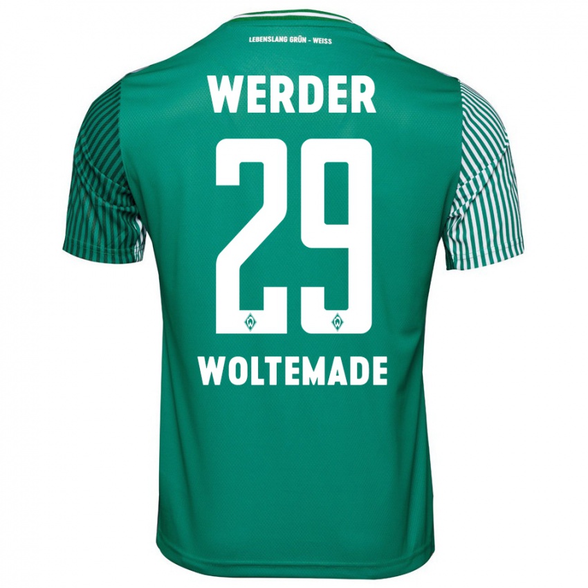 Mulher Camisola Nick Woltemade #29 Verde Principal 2023/24 Camisa