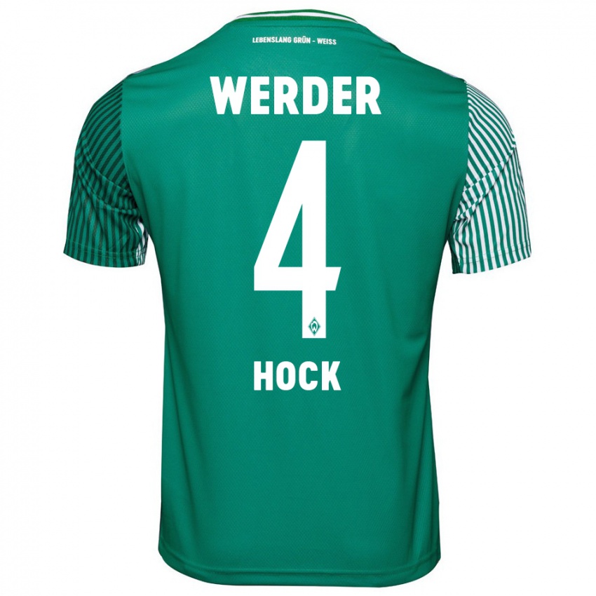 Mulher Camisola Alexander Höck #4 Verde Principal 2023/24 Camisa