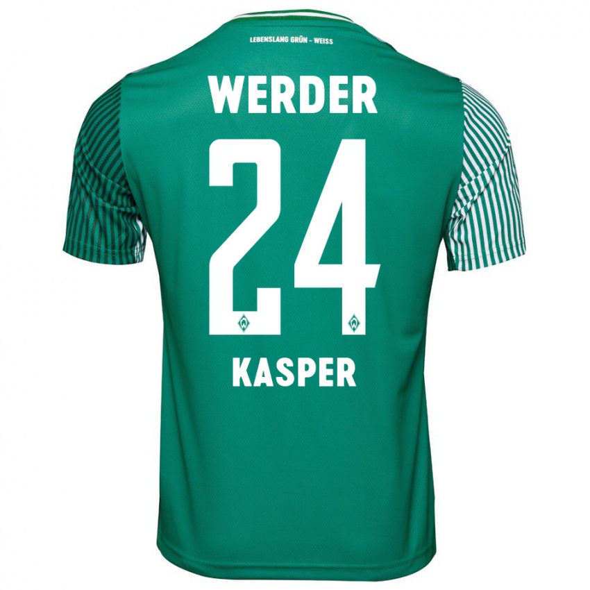 Mulher Camisola Dominik Kasper #24 Verde Principal 2023/24 Camisa