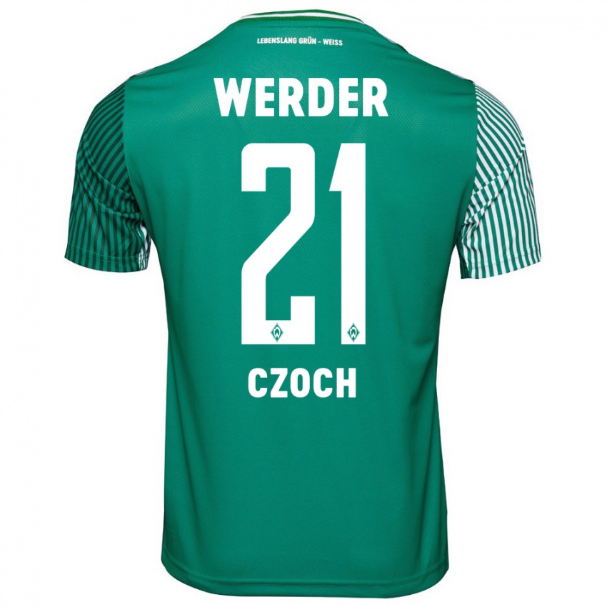 Mulher Camisola Mike Czoch #21 Verde Principal 2023/24 Camisa