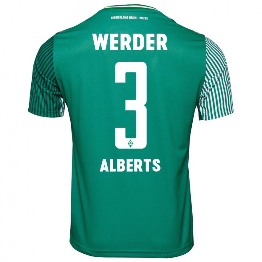 Mulher Camisola Christopher Alberts #3 Verde Principal 2023/24 Camisa