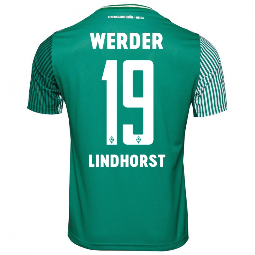 Mulher Camisola Jerrit Lindhorst #19 Verde Principal 2023/24 Camisa