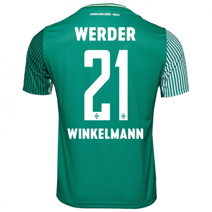 Mulher Camisola Till Winkelmann #21 Verde Principal 2023/24 Camisa