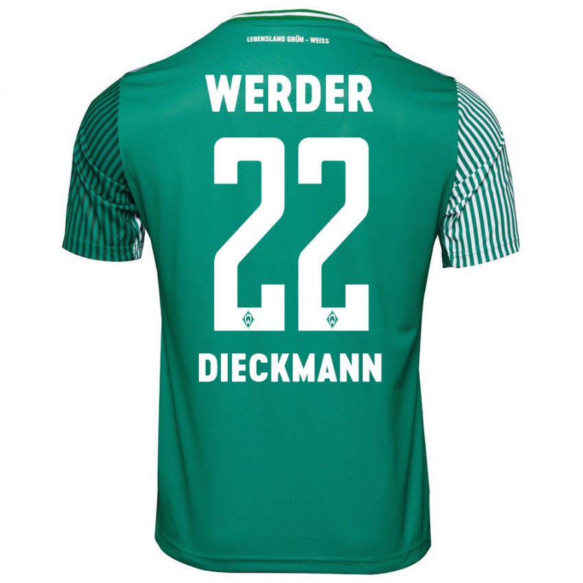 Mulher Camisola Rieke Dieckmann #22 Verde Principal 2023/24 Camisa