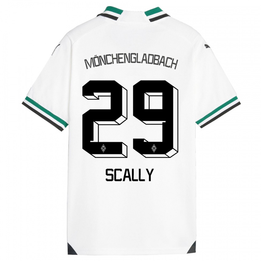 Mulher Camisola Joe Scally #29 Branco Verde Principal 2023/24 Camisa