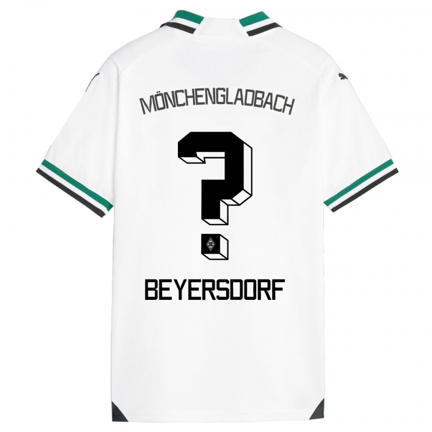 Mulher Camisola Chris Beyersdorf #0 Branco Verde Principal 2023/24 Camisa