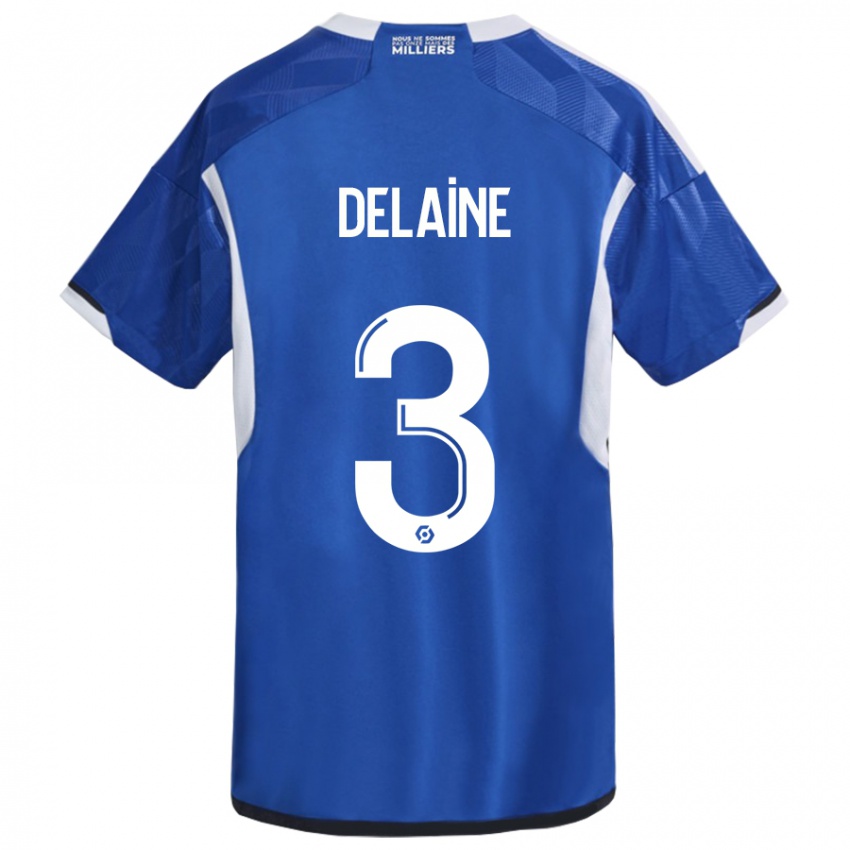 Mulher Camisola Thomas Delaine #3 Azul Principal 2023/24 Camisa