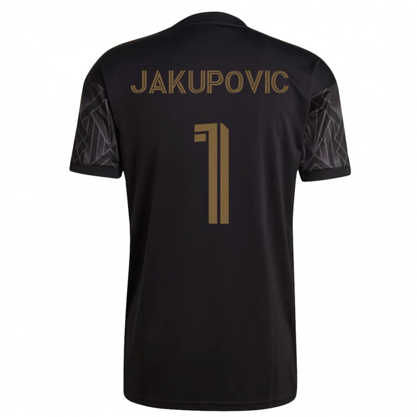 Mulher Camisola Eldin Jakupovic #1 Preto Principal 2023/24 Camisa