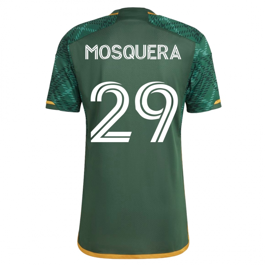 Mulher Camisola Juan David Mosquera #29 Verde Principal 2023/24 Camisa