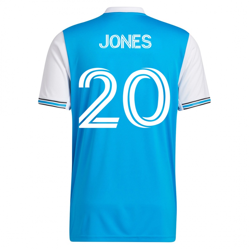 Mulher Camisola Derrick Jones #20 Azul Principal 2023/24 Camisa