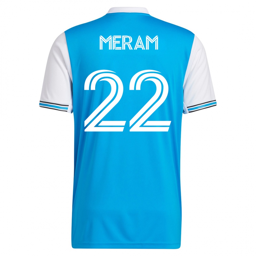 Mulher Camisola Justin Meram #22 Azul Principal 2023/24 Camisa